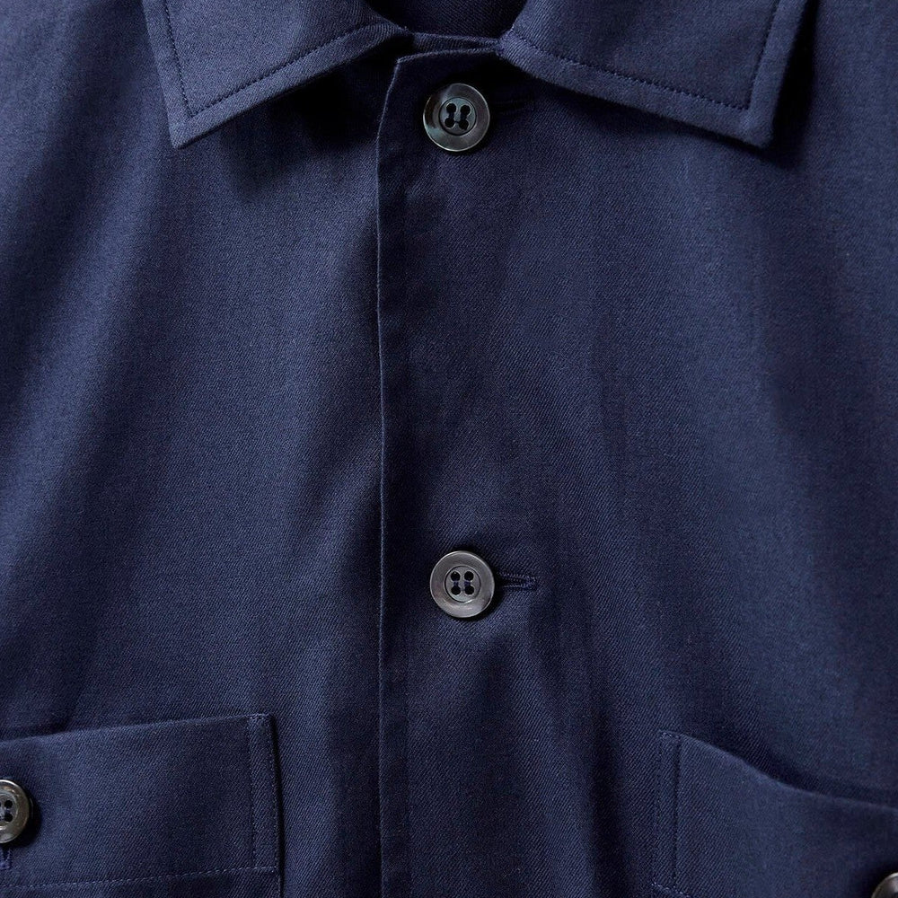 
                  
                    Regenerative Cotton Navy Double Pocket Shirt
                  
                