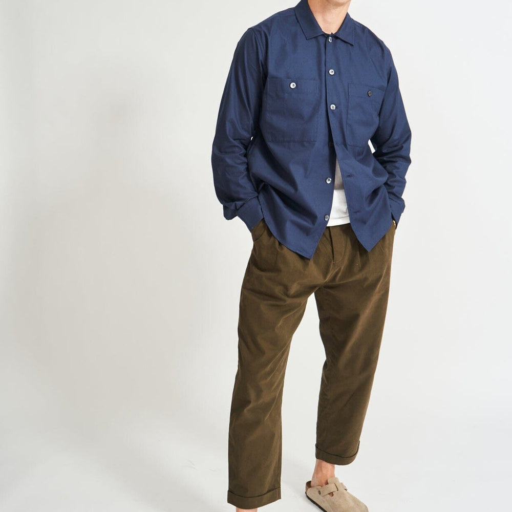 
                  
                    Regenerative Cotton Navy Double Pocket Shirt
                  
                