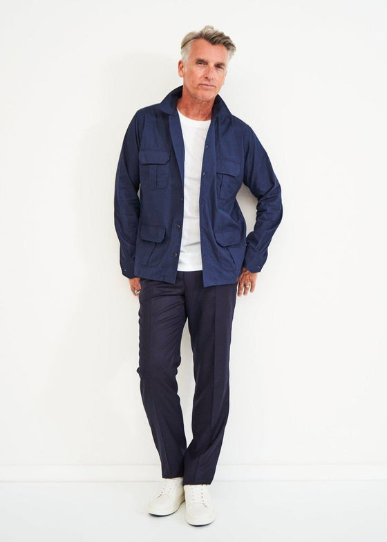 Regenerative Cotton Navy Overshirt