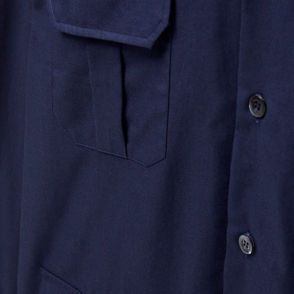 
                  
                    Regenerative Cotton Navy Overshirt
                  
                