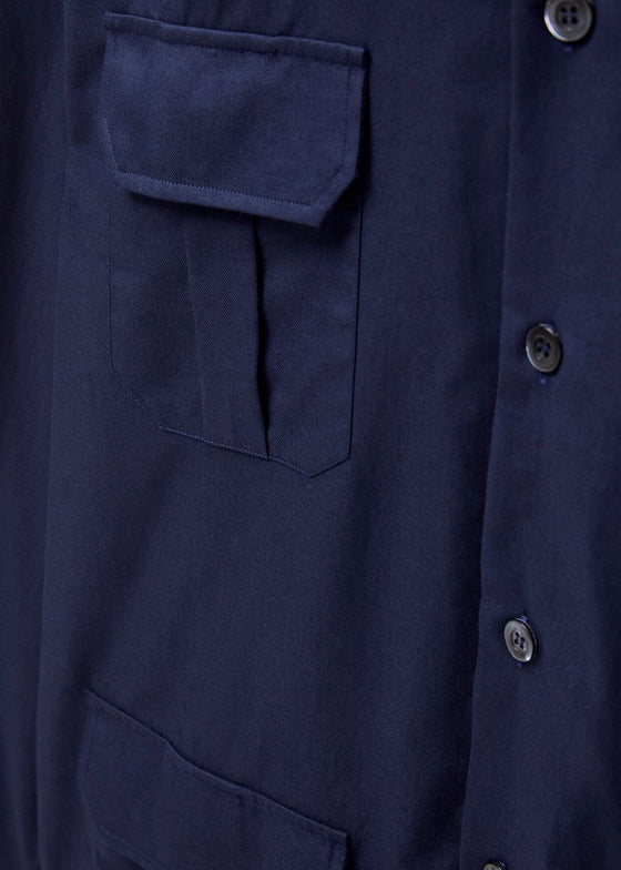 Regenerative Cotton Navy Overshirt