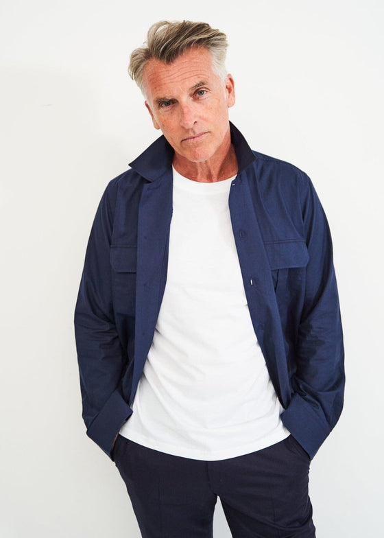 Regenerative Cotton Navy Overshirt