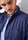 Regenerative Cotton Navy Shirt Jacket