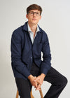 Regenerative Cotton Navy Shirt Jacket