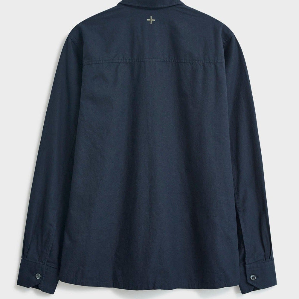 
                  
                    Regenerative Cotton Navy Shirt Jacket
                  
                