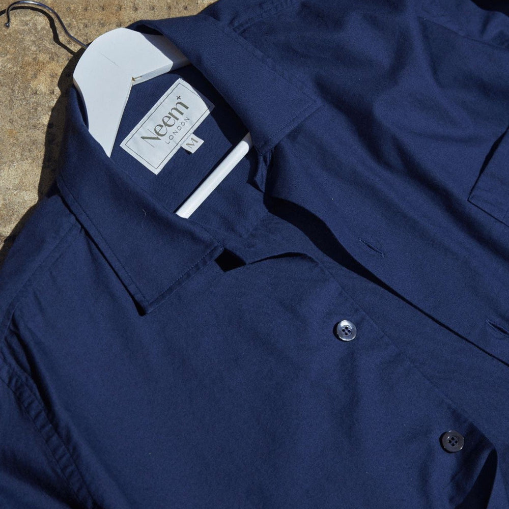 
                  
                    Regenerative Cotton Navy Shirt Jacket
                  
                