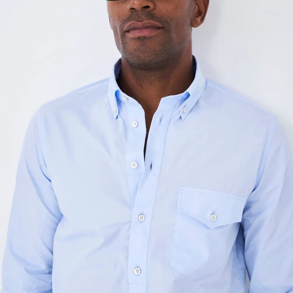 
                  
                    Regenerative Cotton Poplin Sky Modern Button-down Shirt
                  
                
