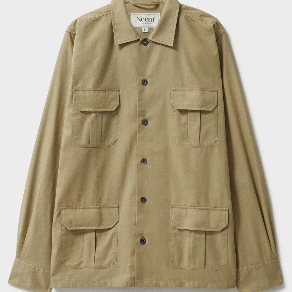 Regenerative Cotton Twill Khaki OverShirt