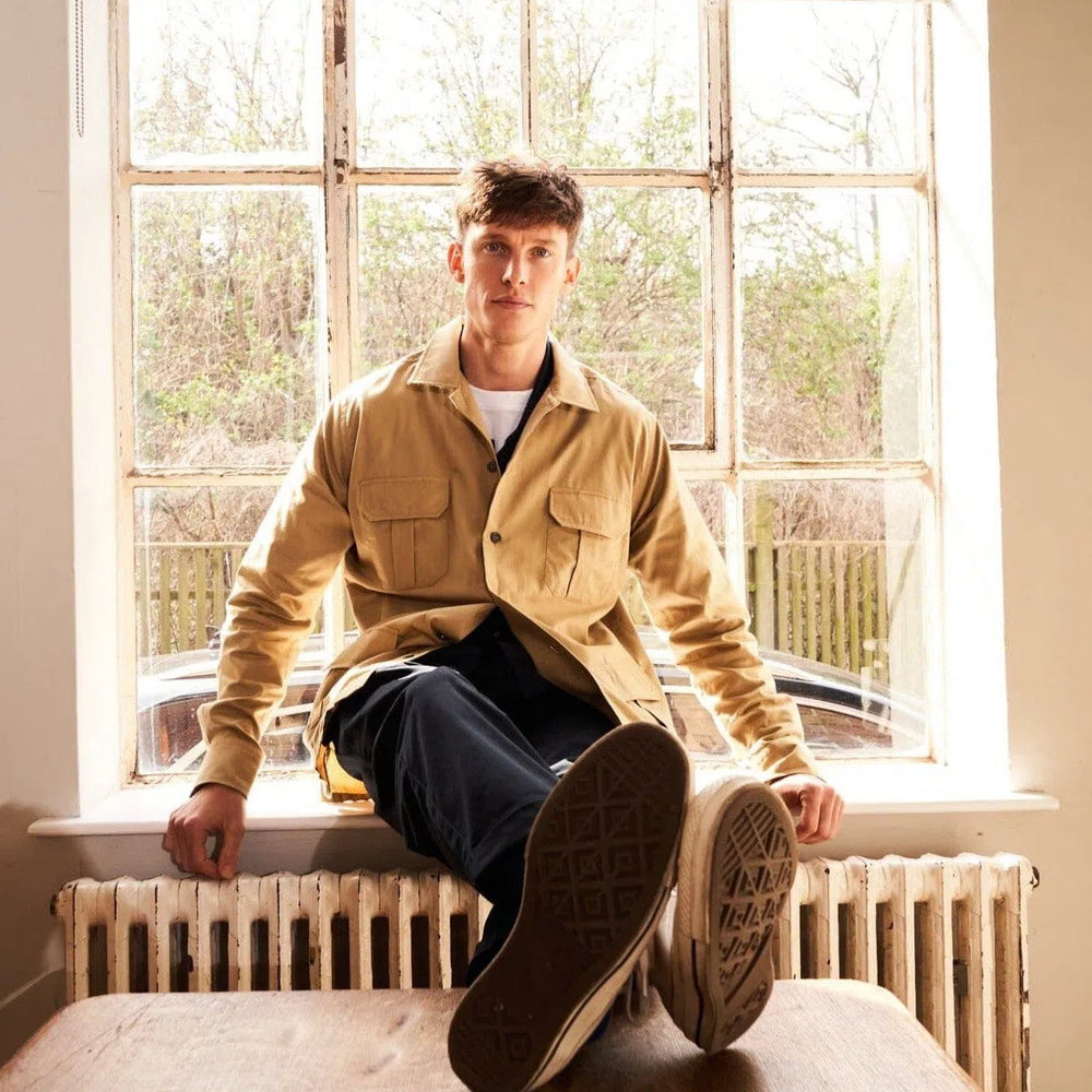 
                  
                    Regenerative Cotton Twill Khaki OverShirt
                  
                