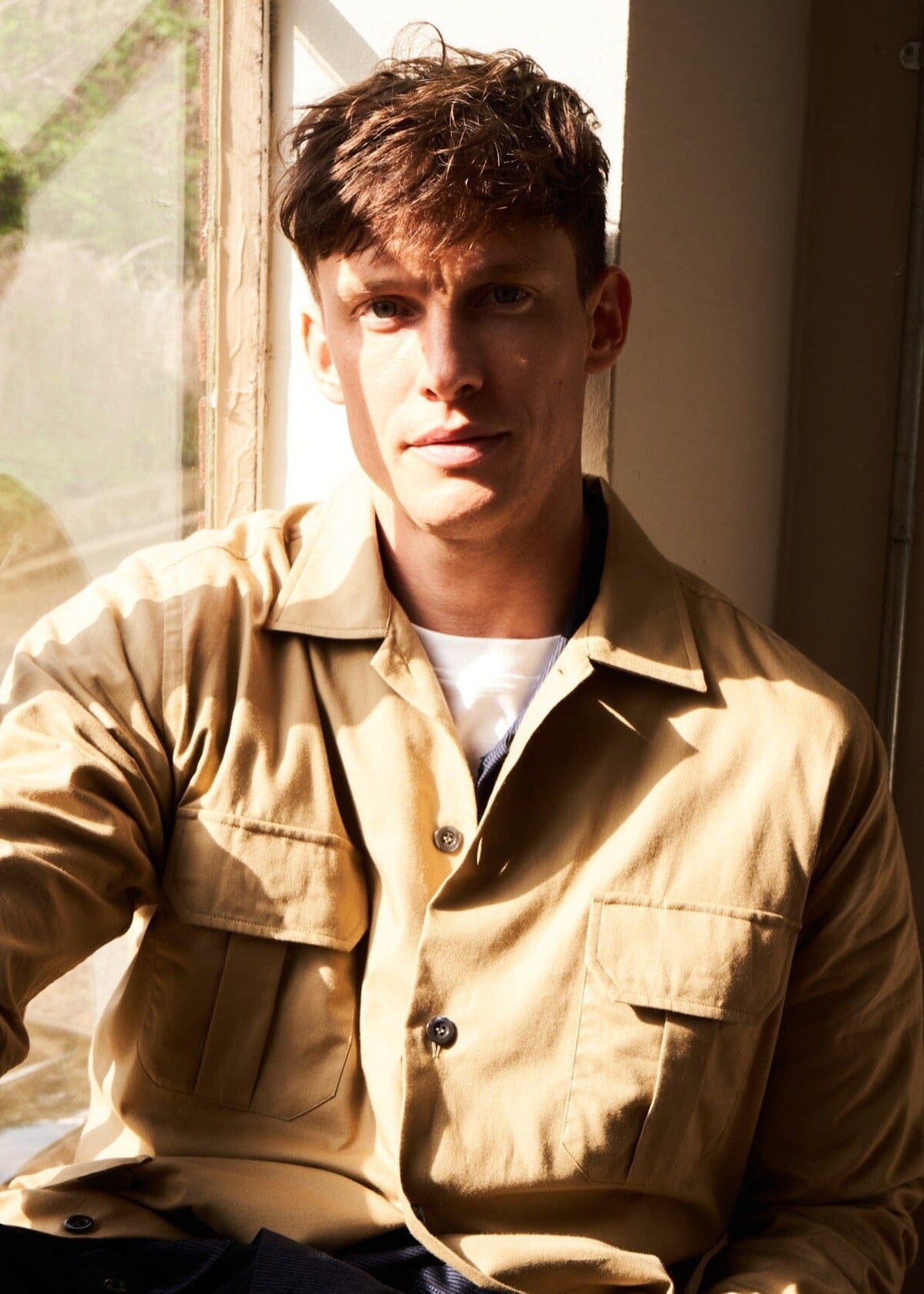 Regenerative Cotton Twill Khaki OverShirt