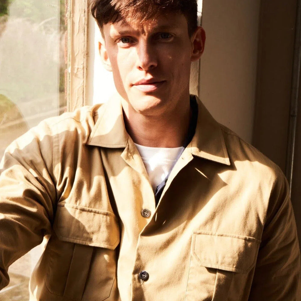 Regenerative Cotton Twill Khaki OverShirt