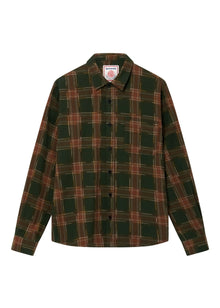  SANTI Organic Cotton Flannel Shirt - Green Check