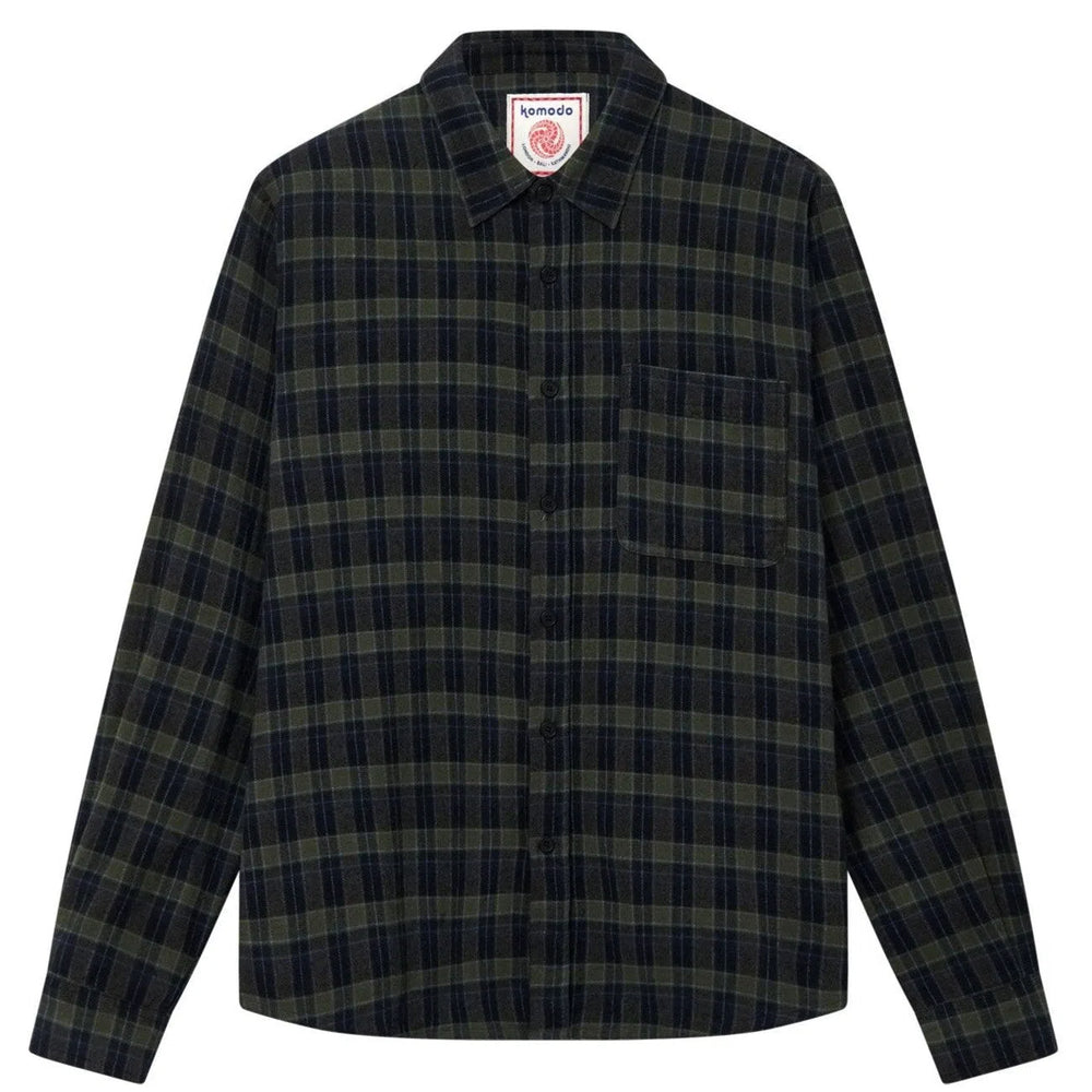 
                  
                    SANTI Organic Cotton Flannel Shirt - Navy Check
                  
                