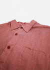 SEB Organic Linen Shirt Mens - Dusty Pink