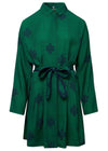 SEBA Tencel Dress - Green Eternal Knot Print