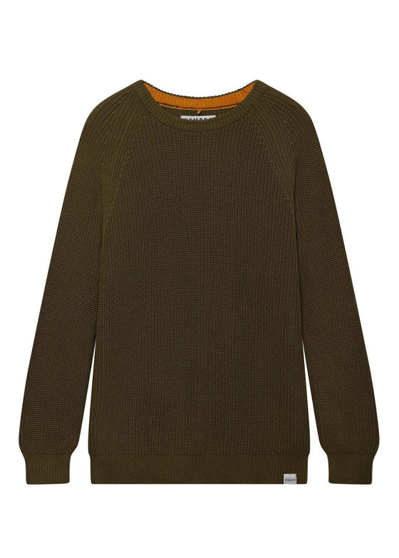 SERGIO - Organic Cotton Jumper Khaki