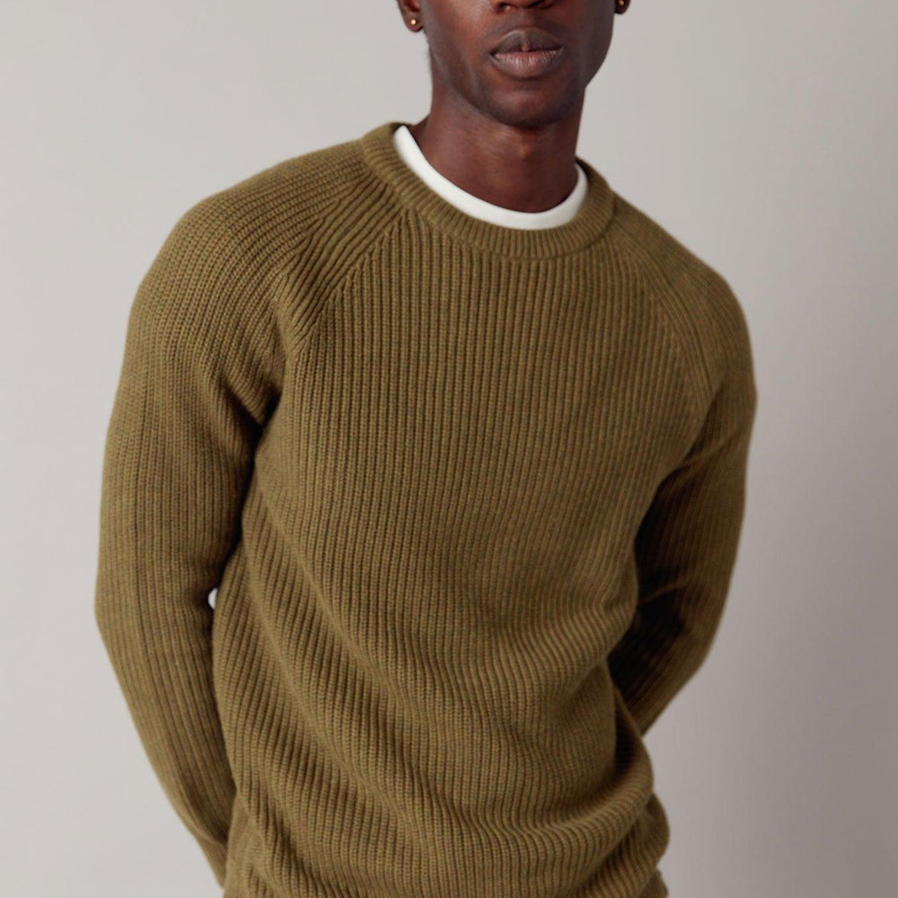 
                  
                    SERGIO - Organic Cotton Jumper Khaki
                  
                