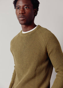  SERGIO - Organic Cotton Jumper Khaki