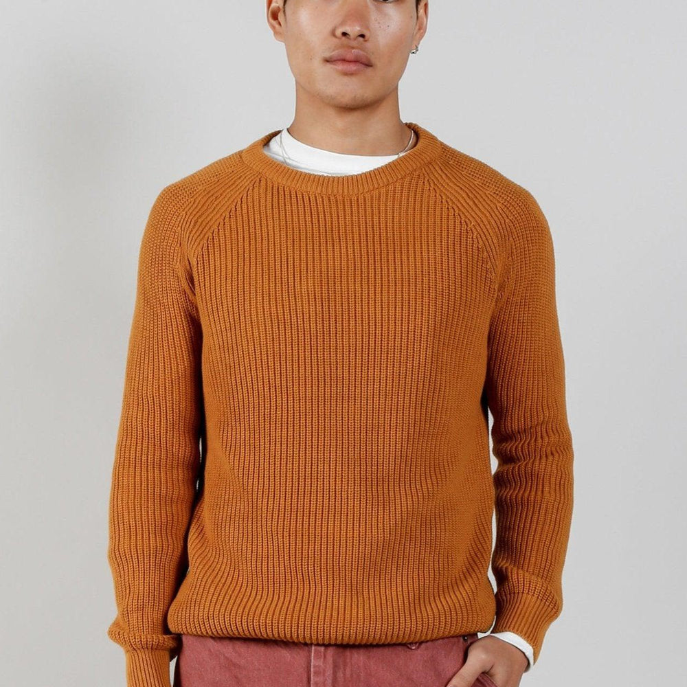 SERGIO - Organic Cotton Jumper Mustard