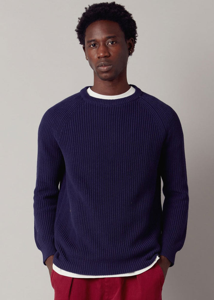 SERGIO - Organic Cotton Jumper Navy