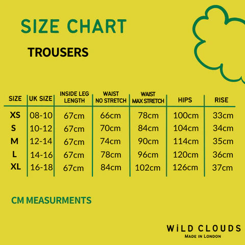 
                  
                    Organic Cotton & Linen Green Clouds Trousers
                  
                