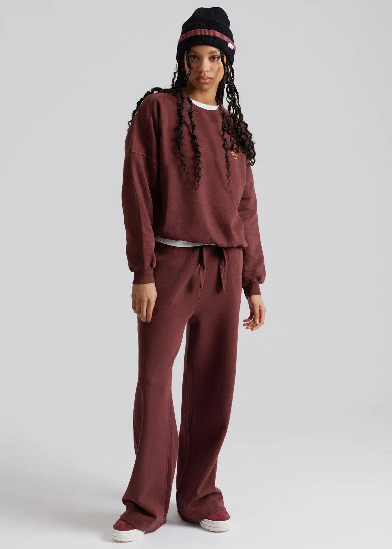 SOLEIL - Organic Cotton Jogger Walnut Brown