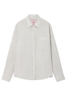  SPECTRE Organic Cotton Shirt - Ivory Pinstripe