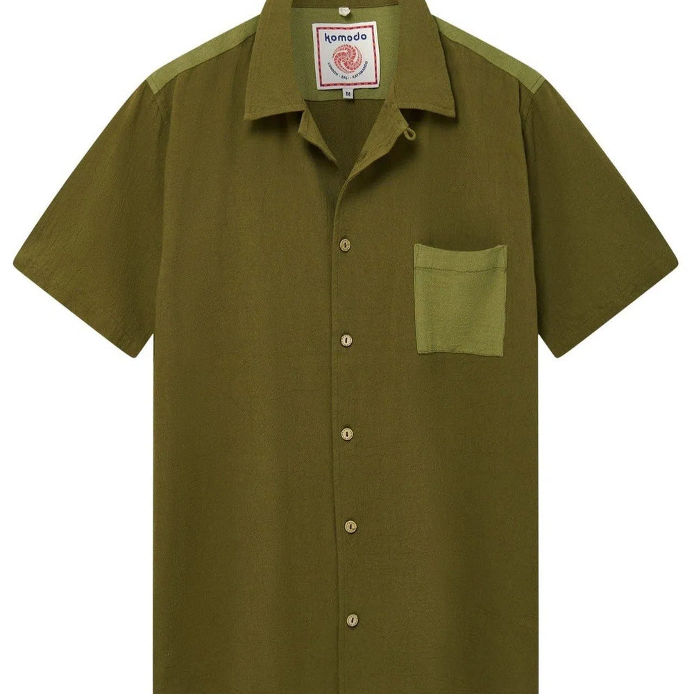 
                  
                    SPINDRIFT - Organic Cotton Shirt Green Patchwork
                  
                