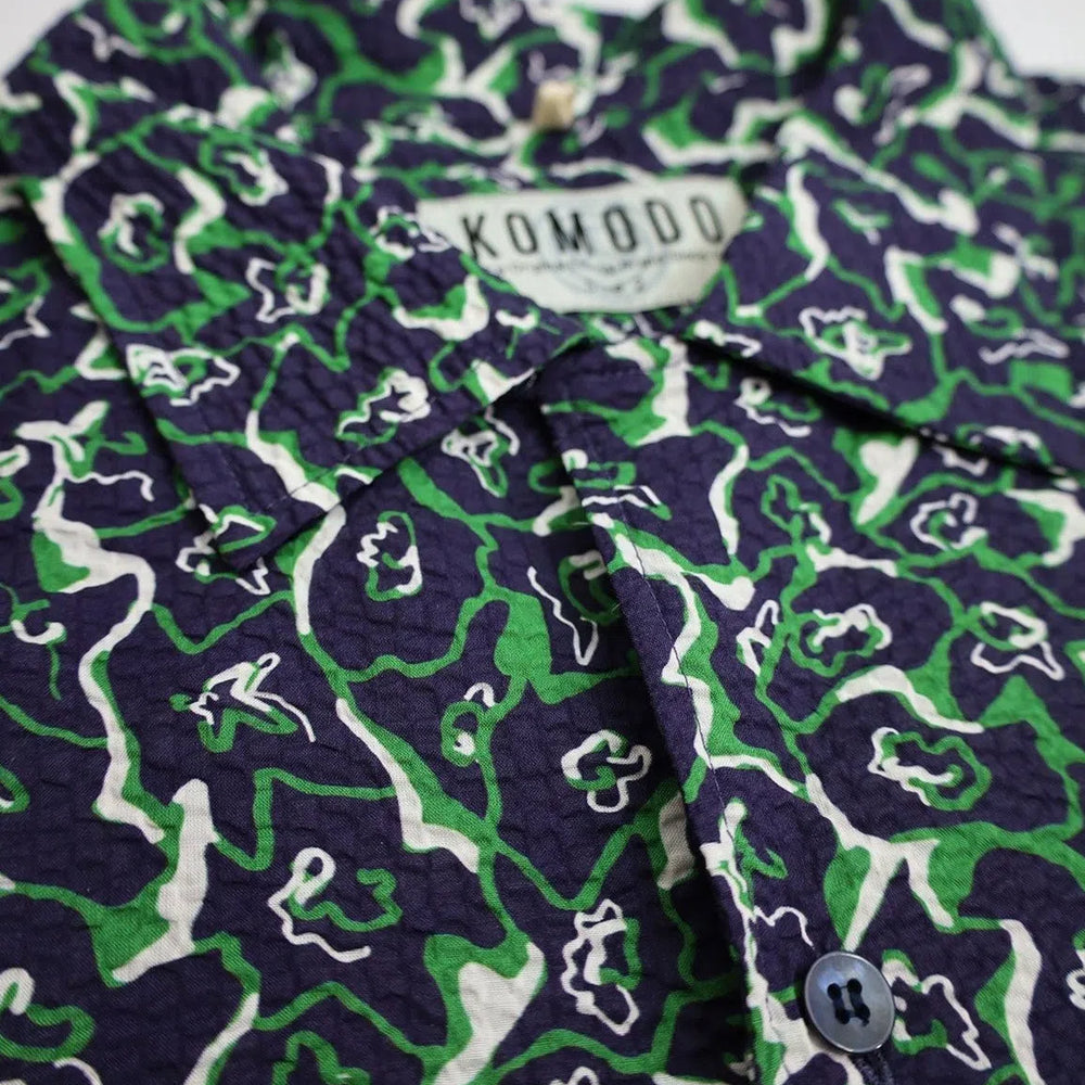 SPINDRIFT Shirt Mens - Navy Print