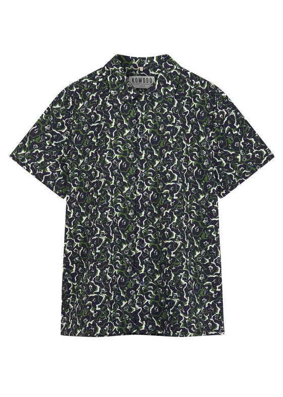 SPINDRIFT Shirt Mens - Navy Print