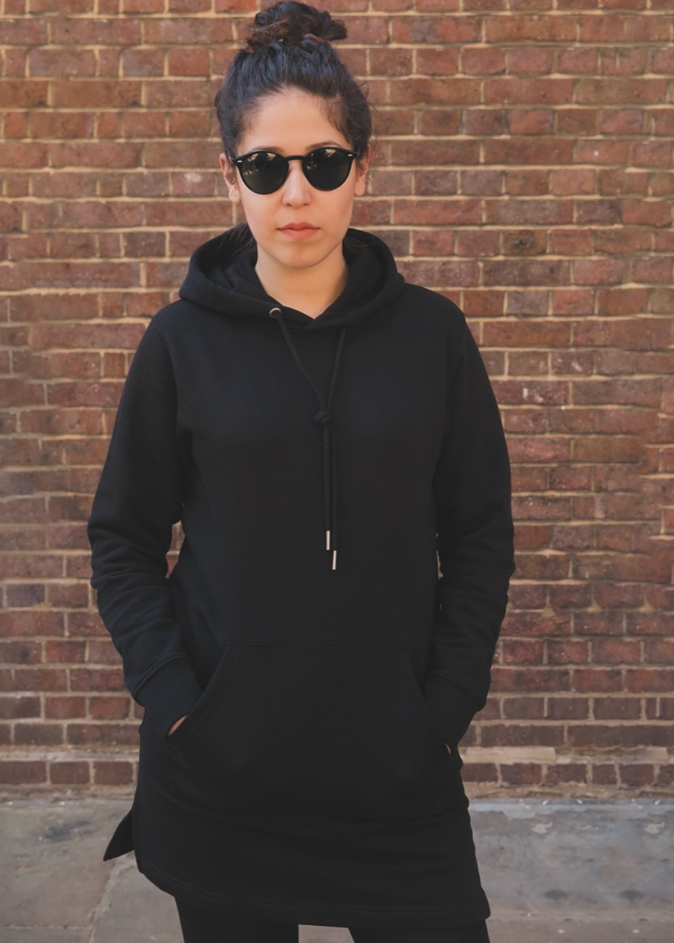 Organic cotton Hoodie - Black