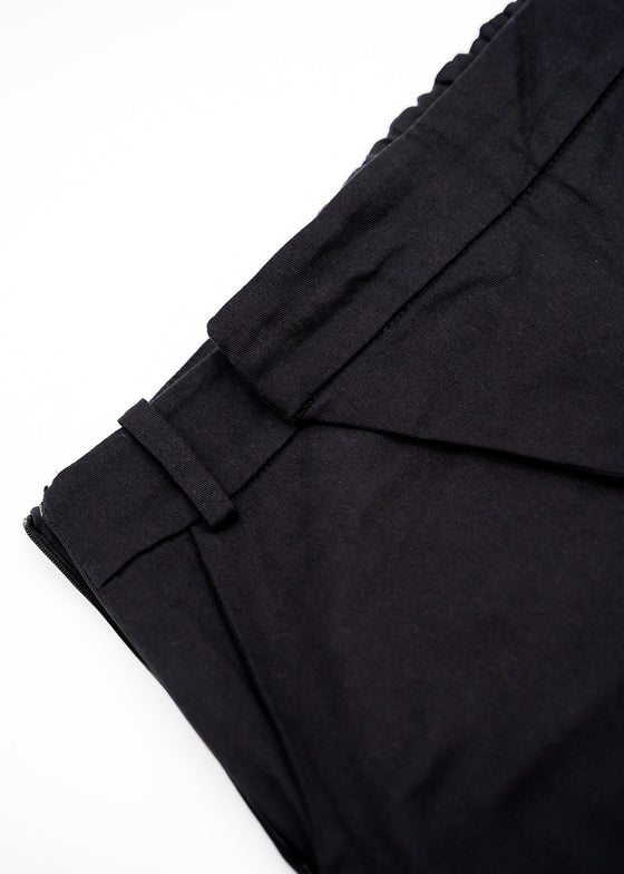 Seated Wrap Twill Trousers