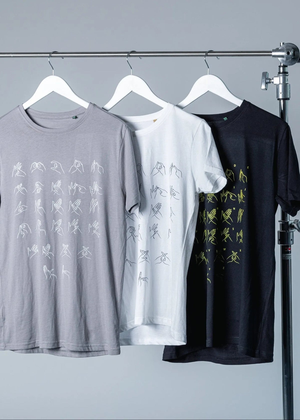 Signwriter Merch Sign Language fingerspelling Alphabet T-Shirt- Men's – Another Now