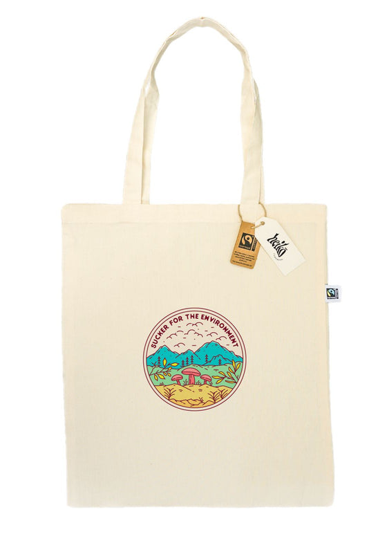 Sucker for the Environment Tote Bag - Vegan - 100% Organic Cotton