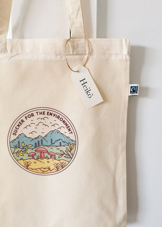 Sucker for the Environment Tote Bag - Vegan - 100% Organic Cotton