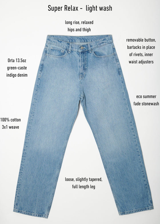 Super Relax Jean in Light Wash