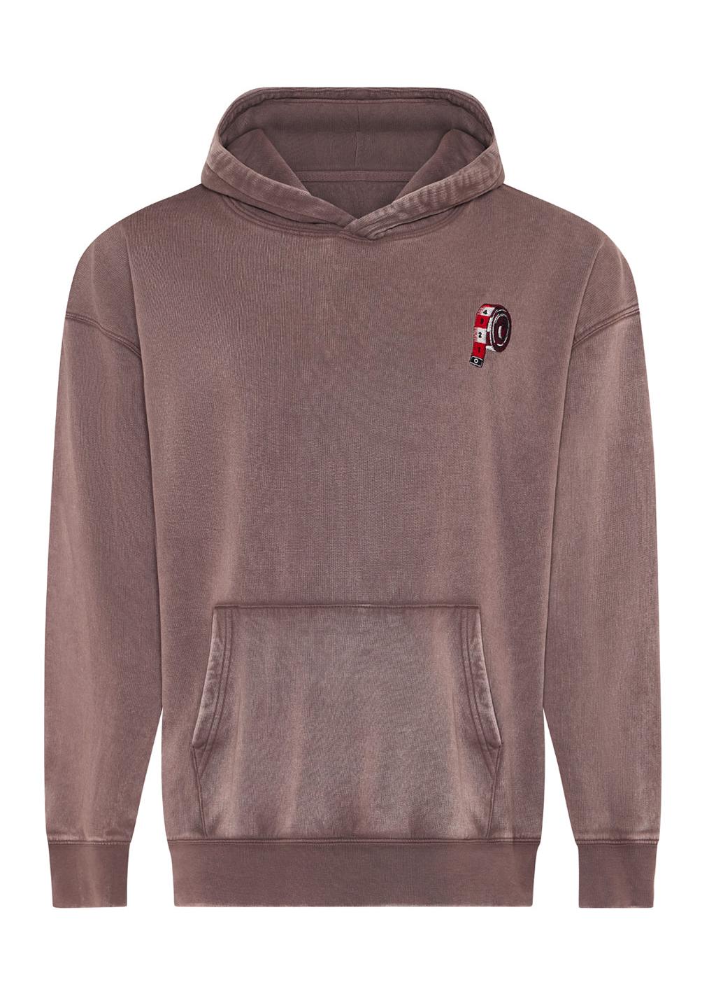a boy in a Mocha coloured hoodie