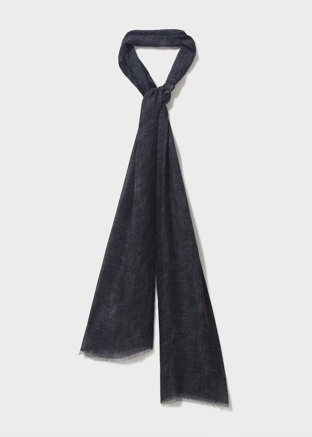 Italian Tencel Biodegradable Grey Semi-Plain Scarf