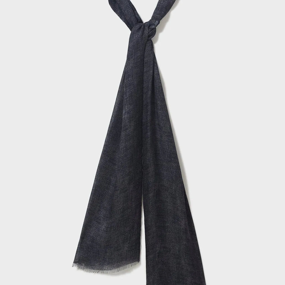 Italian Tencel Biodegradable Grey Semi-Plain Scarf
