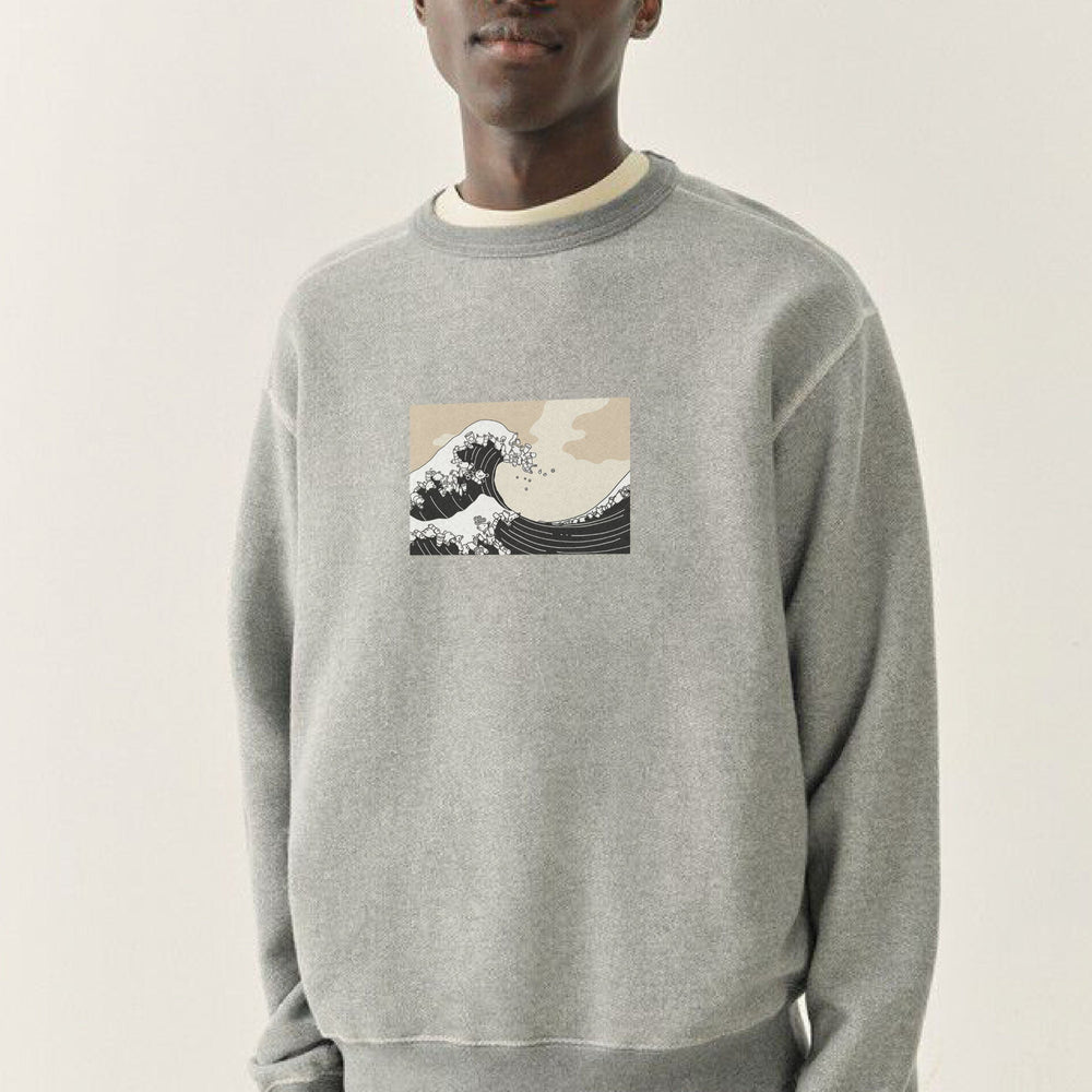 The Plastic Wave Off Kanagawa - Unisex Sustainable Sweatshirt