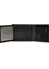 Trifold Coin Wallet - Black