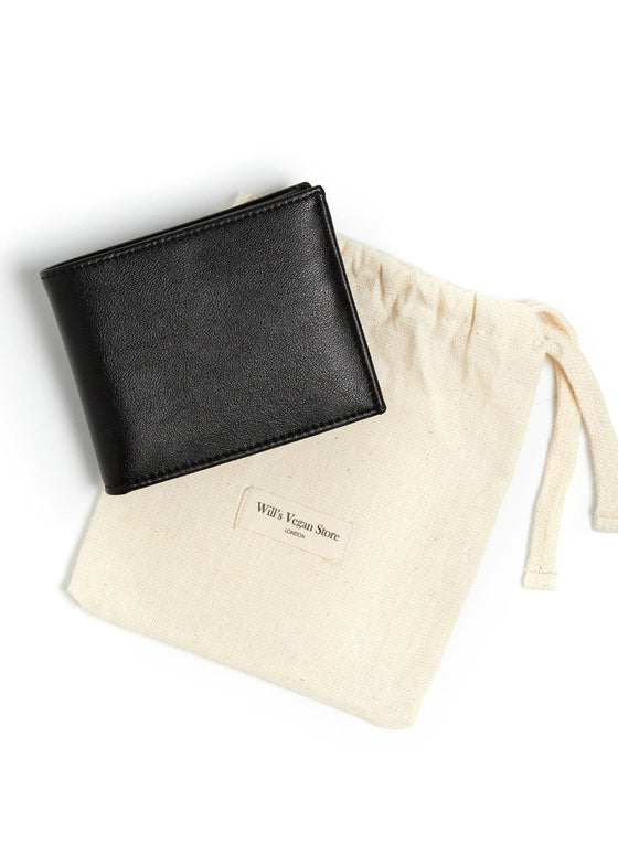 Trifold Coin Wallet - Black