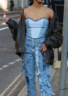  Upcycled Denim Bodice Corset