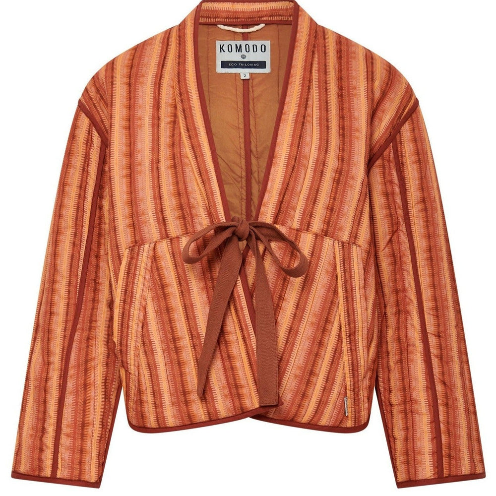 WEAVE - Organic Cotton Jacket Pink Weave Stripe