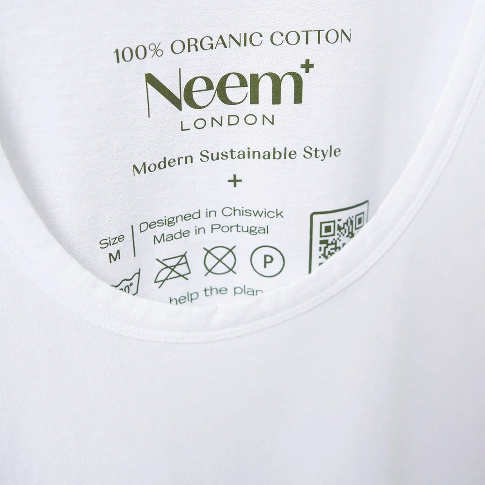 
                  
                    Men's White Organic Cotton Tank Top
                  
                