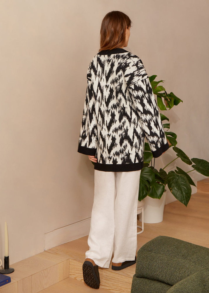 
                  
                    Women's Ikat Organic Cotton Knitted Cardigan
                  
                