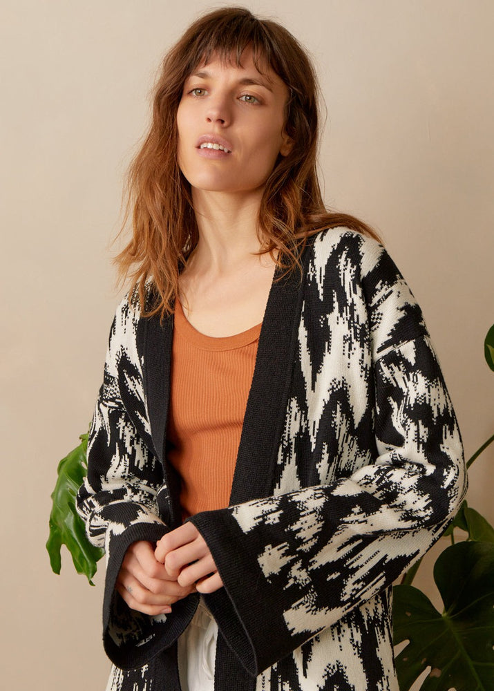 
                  
                    Women's Ikat Organic Cotton Knitted Cardigan
                  
                