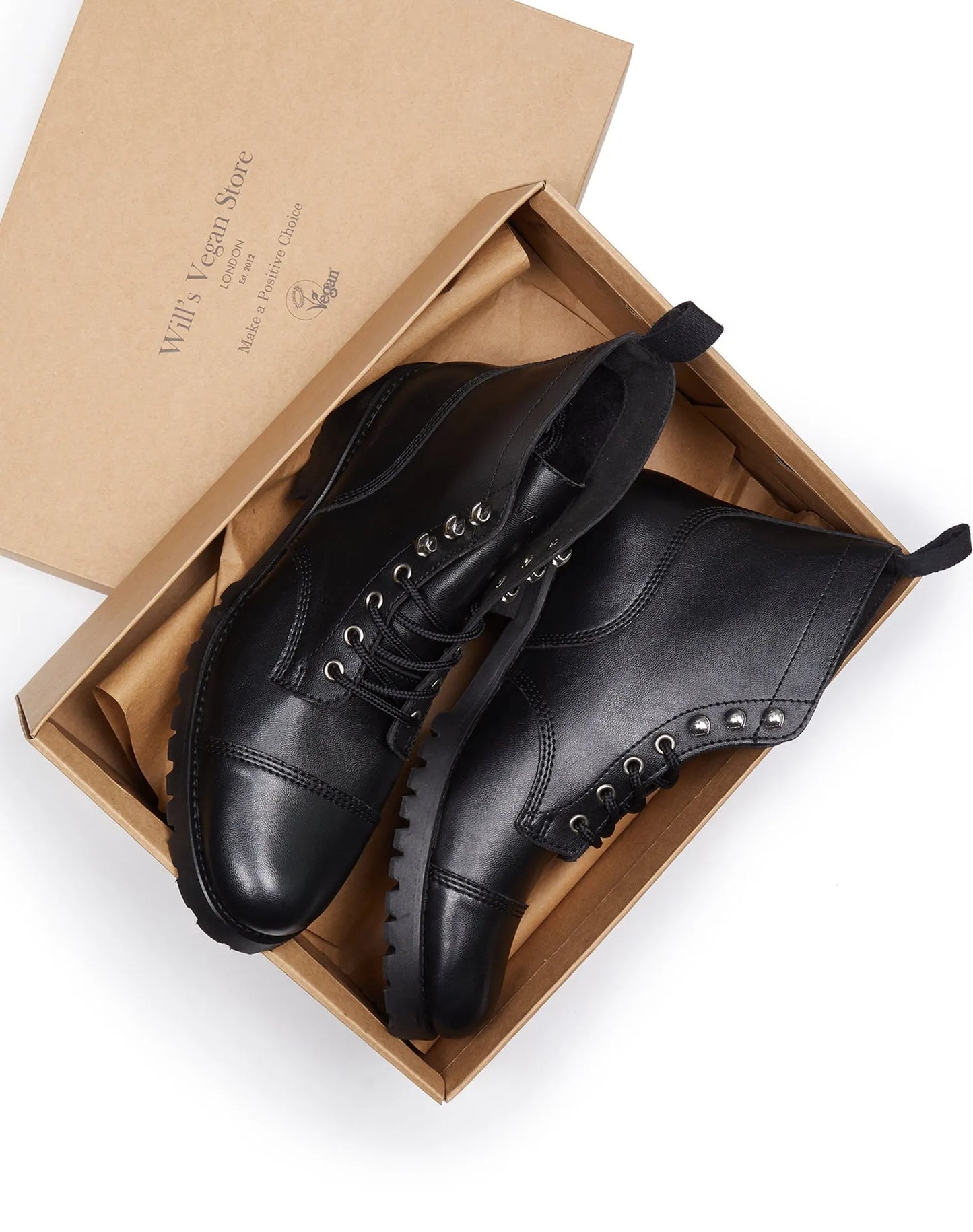 Men's Wide Fit Boots - Black