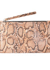 Wristlet - Brown Snake Print