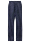 YAKA Handwoven Cotton Trouser - Blue Stripe